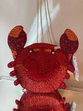 Viral Beaded Crab Bag